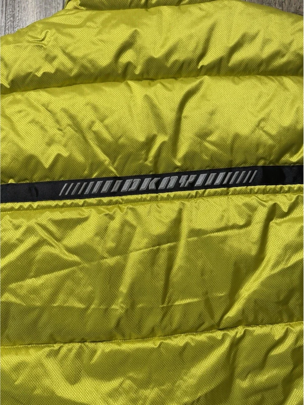 Vintage DKNY Pullover Down Puffer Vest Mens XL Neon Green 90s